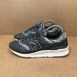 New Balance 997H Womens Sneakers Black With White Zebra Print